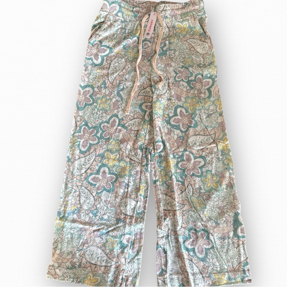 Sundry x Anthropologie Paisley Wide Leg Pants Size S NWT